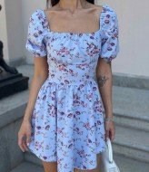 Невесомое платье со шнуровкой на спине MIK-5161A290