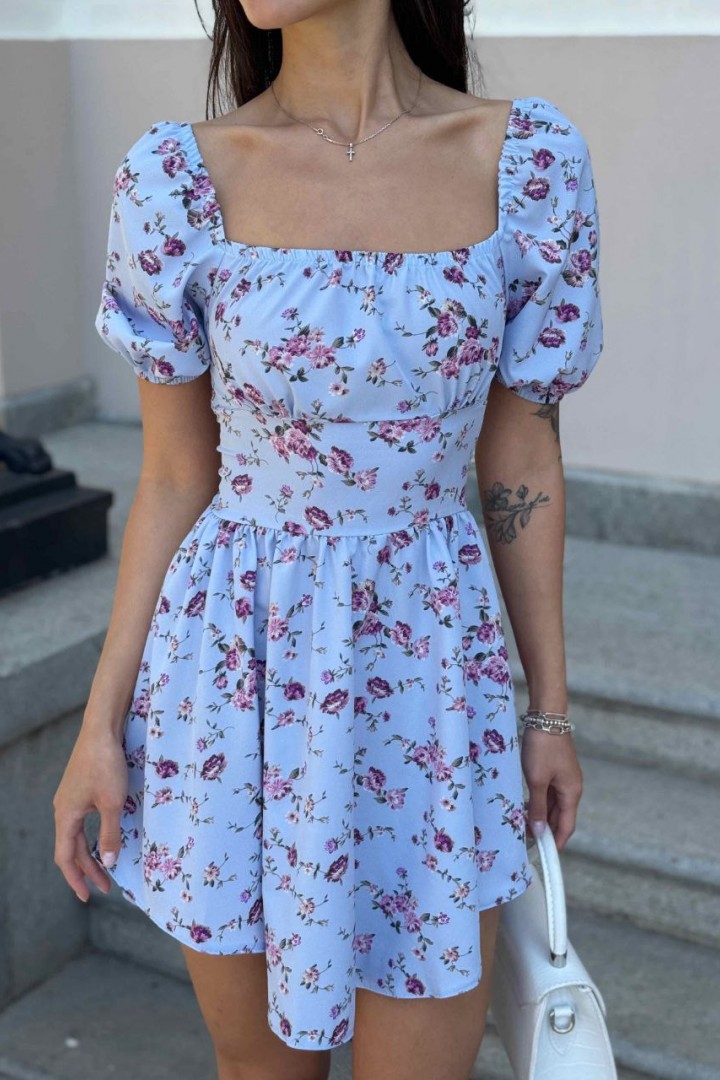 Невесомое платье со шнуровкой на спине MIK-5161A290