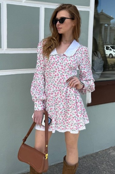 Короткое платье с цветочным принтом NK-556A550