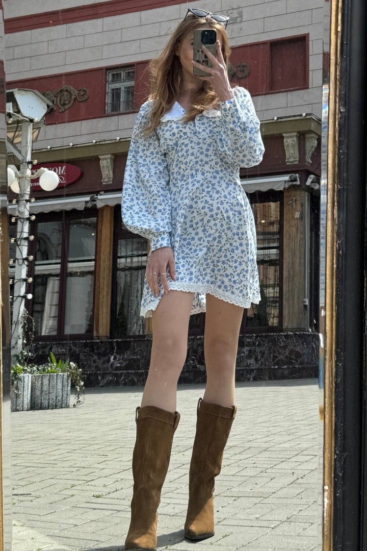 Коротка сукня з квітковим принтом NK-556A550