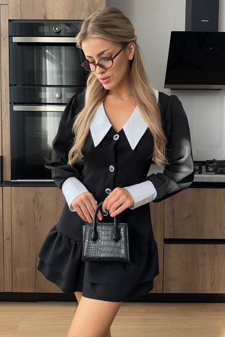 Платье с белым воротником NK-552A580