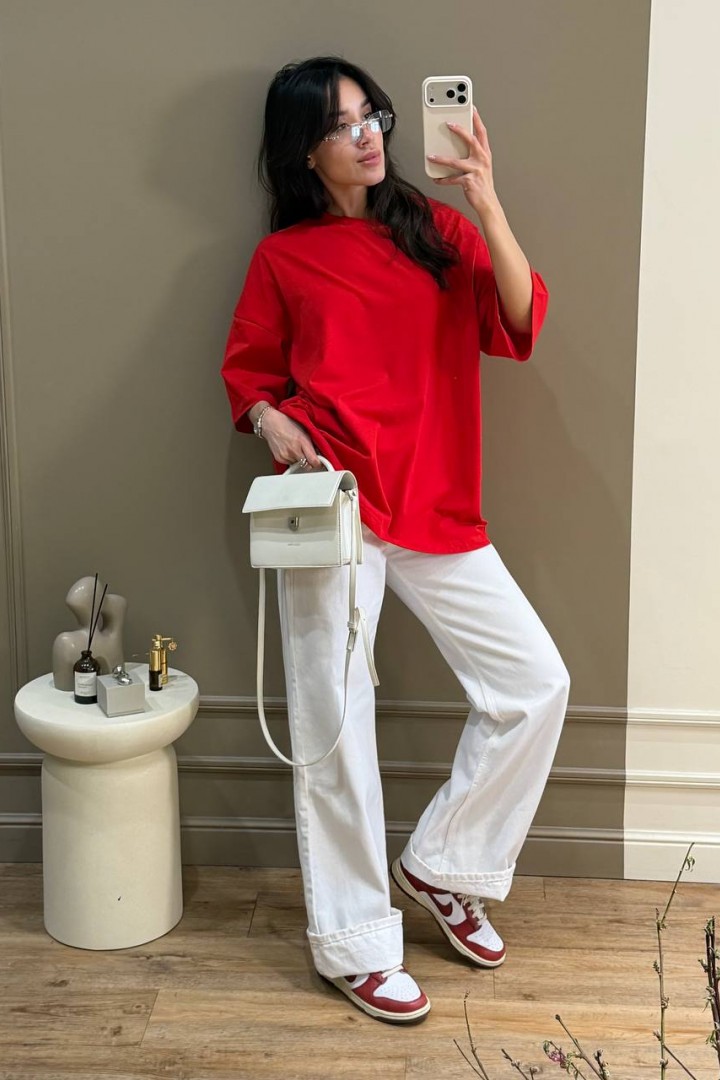 Базовая однотонная футболка MUS-155A380