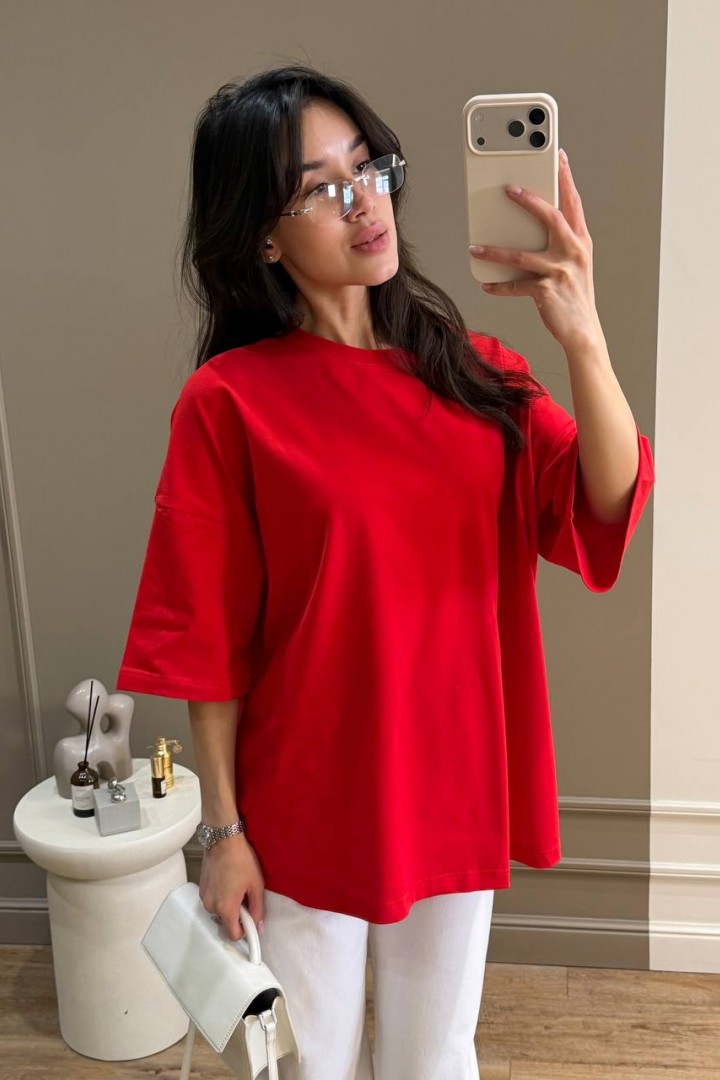 Базовая однотонная футболка MUS-155A380