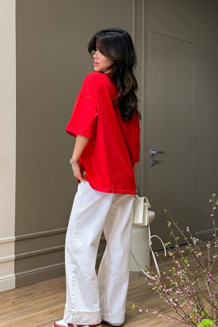 Базовая однотонная футболка MUS-155A380