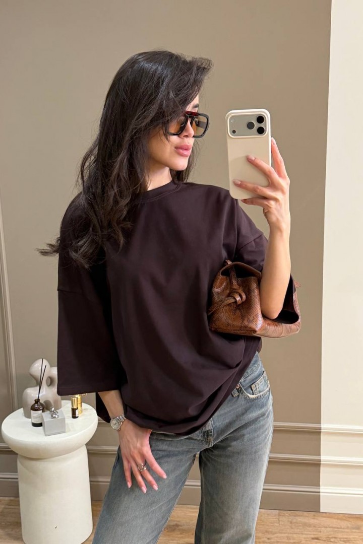 Базовая однотонная футболка MUS-155A380