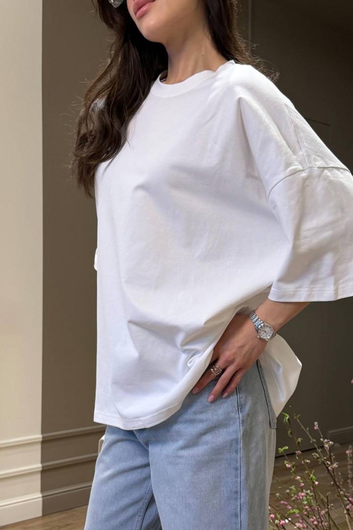 Базовая однотонная футболка MUS-155A380