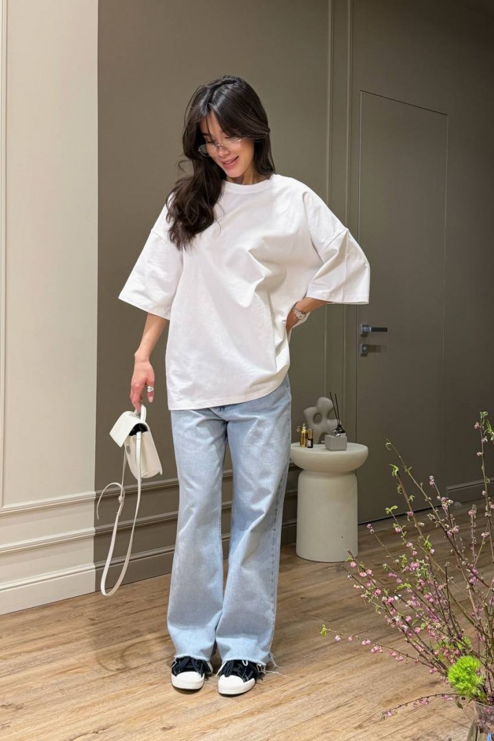 Базовая однотонная футболка MUS-155A380