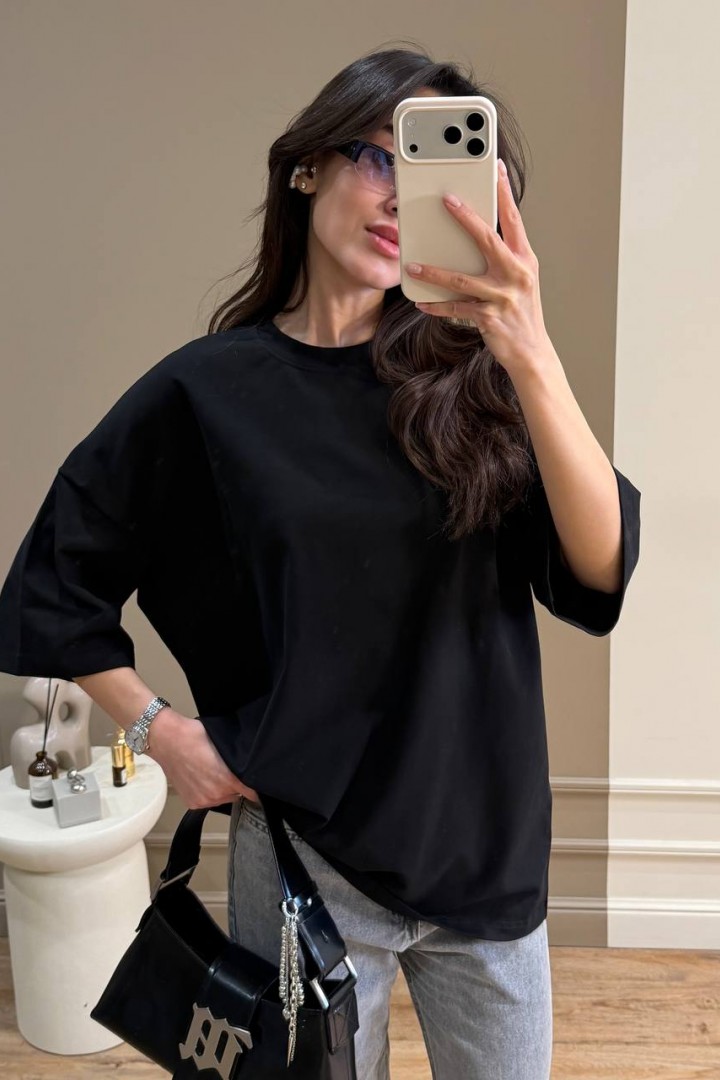 Базовая однотонная футболка MUS-155A380