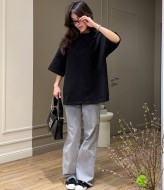 Базовая однотонная футболка MUS-155A380