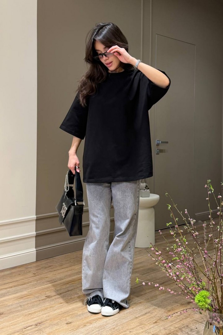 Базовая однотонная футболка MUS-155A380