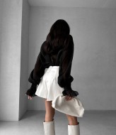 Кожаная юбка-шорты RAB-562A329