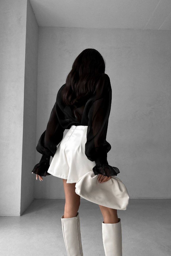 Кожаная юбка-шорты RAB-562A329