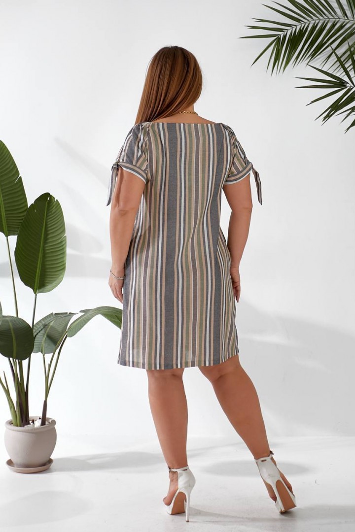 Льняна сукня з кішенями OSI-26503A410