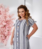 Льняна сукня з кішенями OSI-26503A410