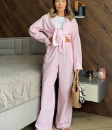 Костюм у піжамному стилі у смужку RAB-676A669