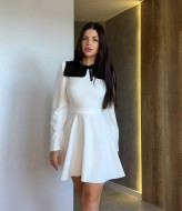 Элегантное платье со съемным воротником RAB-693A559