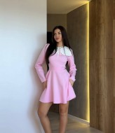 Элегантное платье со съемным воротником RAB-693A559