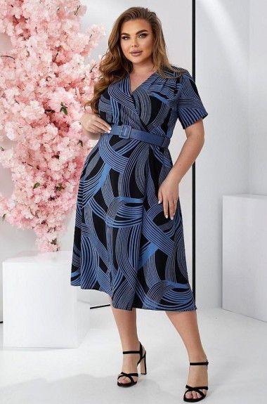 Платье с поясом GOL-1890A830