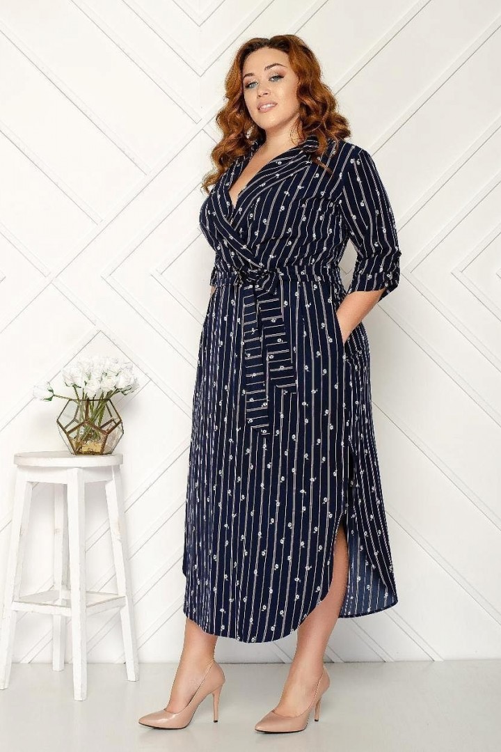 Платье на запах GOL-1506A750