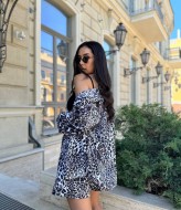 Шелковый костюм шорты VM-10476A380