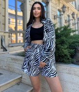 Шелковый костюм шорты VM-10476A380