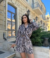 Шелковый костюм шорты VM-10476A380