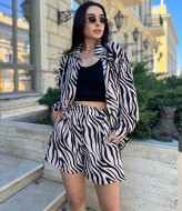 Шелковый костюм шорты VM-10476A380