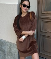 Велюрова тунічка oversize DMP-R1741A280