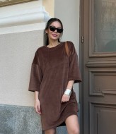 Велюрова тунічка oversize DMP-R1741A280