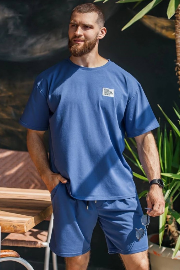 Мужской спортивный костюм шорты и футболка DG-at41759A500