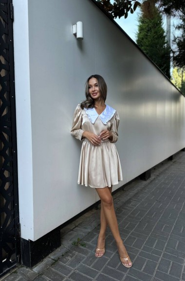 Женское платье с воротником AXY-048A500 Женское платье с воротником AXY-048A500