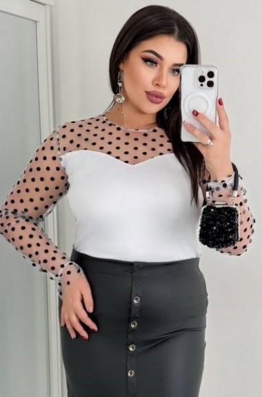 Нарядный лонгслив OLI-1426A450