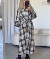 Платье рубашка в клетку  IMMA-397A599B680