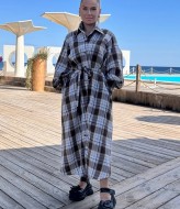 Платье рубашка в клетку  IMMA-397A599B680