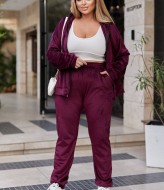 Спортивный велюровый костюм женский  MD-179A549