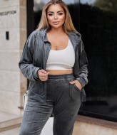 Спортивный велюровый костюм женский  MD-179A549