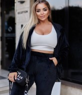 Спортивный велюровый костюм женский  MD-179A549