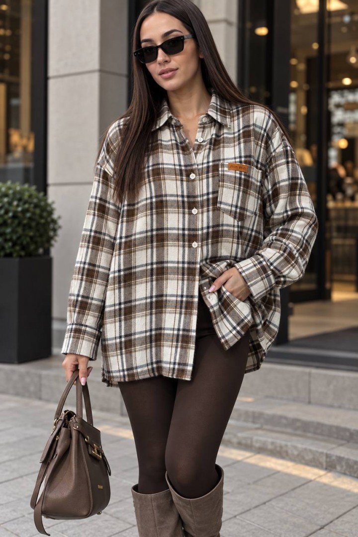 Фланелева сорочка LEG-7709A460