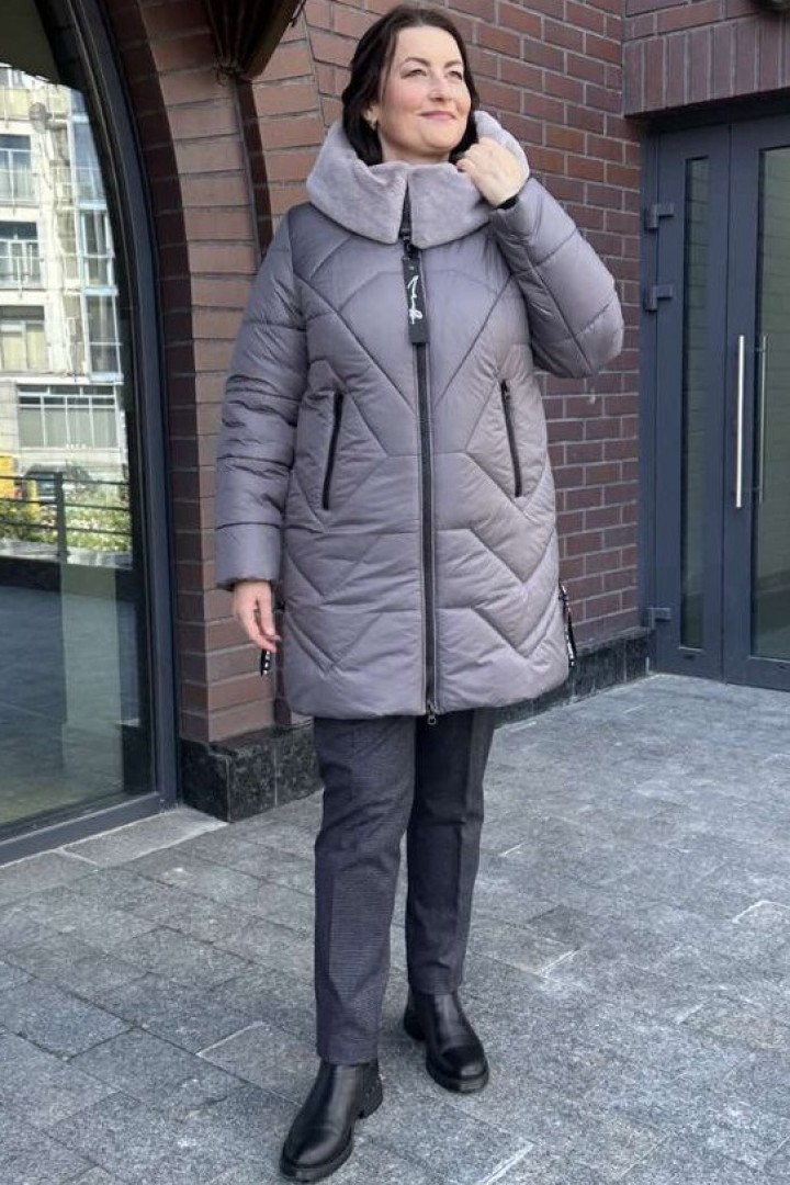 Зимняя куртка женская удлиненная EKP-Зима2A1800