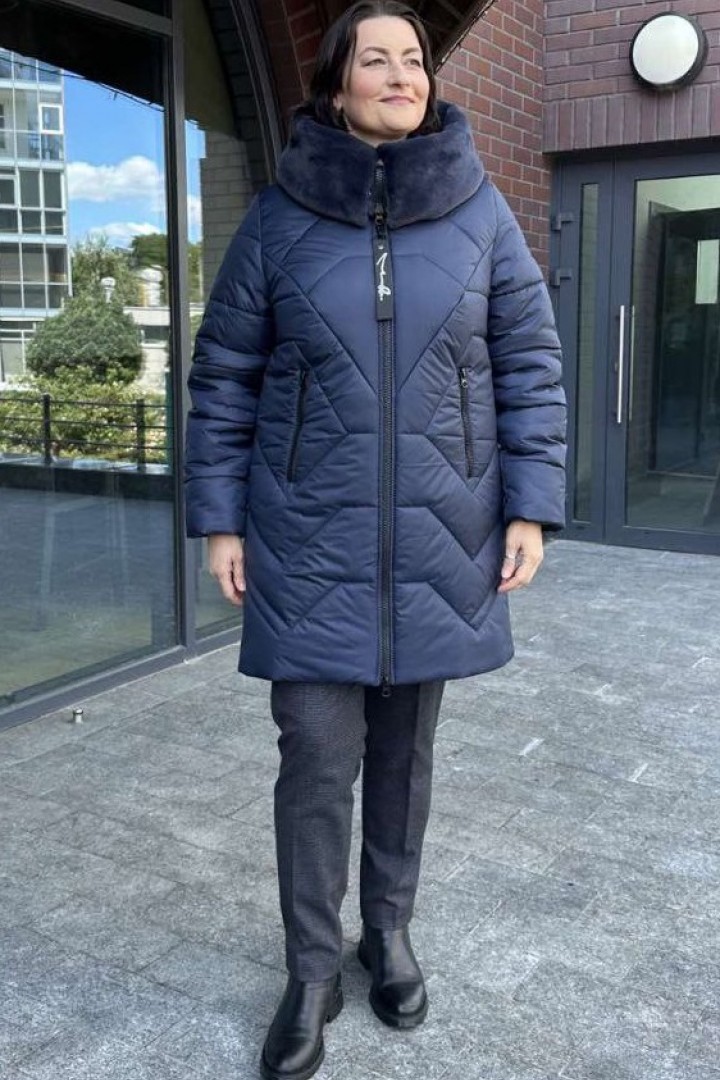 Зимняя куртка женская удлиненная EKP-Зима2A1800