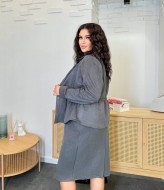 Замшевый костюм с юбкой  KG-4190A500