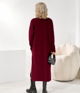 Длинное вязаное платье оверсайз  IB-1144A750