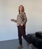 Теплый женский костюм на флисе POK-411A1000