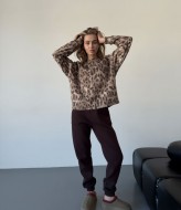 Теплый женский костюм на флисе POK-411A1000