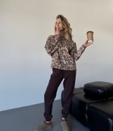 Теплый женский костюм на флисе POK-411A1000