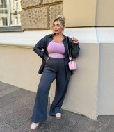 Вельветовый брючный костюм женский  AJO-1003A650