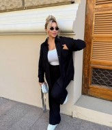 Вельветовый брючный костюм женский  AJO-1003A650