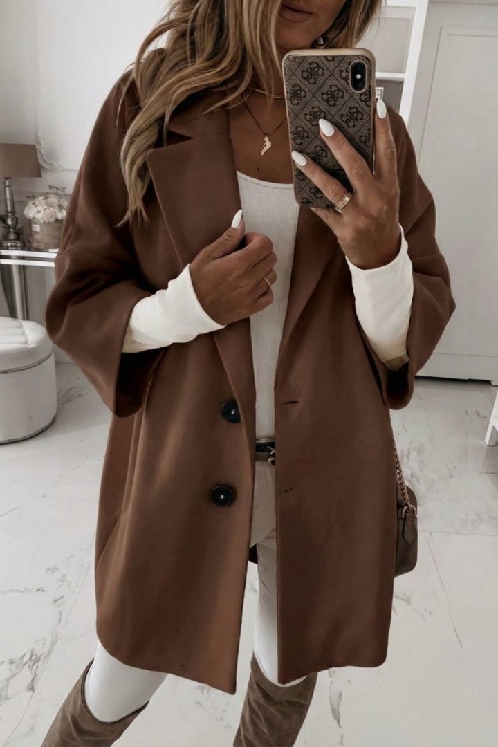 Элегантное кашемировое пальто IO-440A850