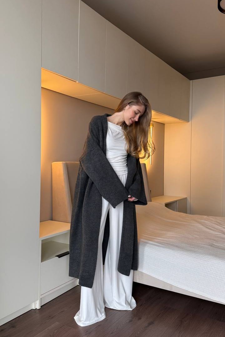 Длинный кардиган HON-326A1250