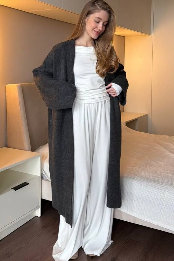 Длинный кардиган HON-326A1250